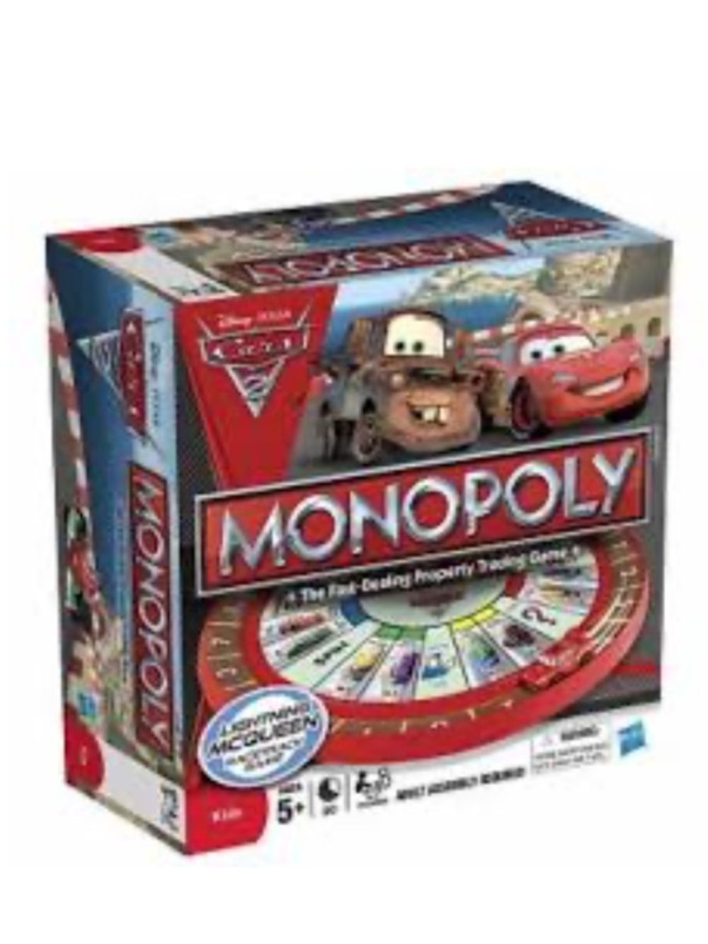 Hasbro Monopoly Disney Pixar CARS 2 Board Game